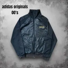 00s adidas ラグラントラックジャケット 異素材切替 ハイネック USA