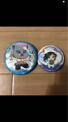 鬼滅の刃　冨岡義勇、嘴平伊之助　缶バッジ2個セット