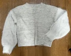 GLOBAL WORK ファー付きセーター XXL (130〜140cm)