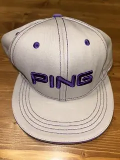PING グレー/パープル キャップ