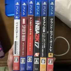 PS4ゲームセット 6本 バイオハザード等