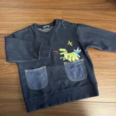 kladskap グレードスコープ　恐竜刺繍トレーナー　90サイズ