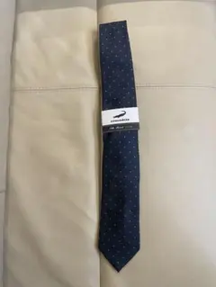 新品Crocodile ネクタイ ドット柄 シルク混 ネイビーのサムネイル