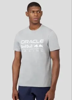 オ‎ラクル レッドブル レーシング ラージロゴ Tシャツ　グレー　Lサイズ