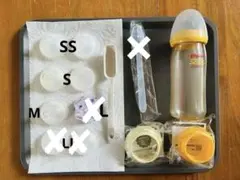 ピジョン/哺乳瓶/哺乳瓶用乳首5個/ミルク用スプーン/ミルク缶用アタッチメント