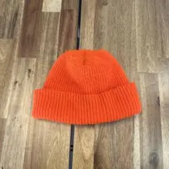 orange beanie オレンジ ニットキャップ ビーニー