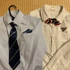 a.v.v ストライプシャツとJUNK STOREドットシャツセット 140