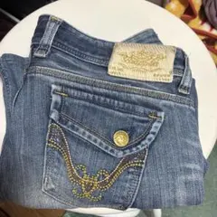 刺繍デザイン デニムパンツ