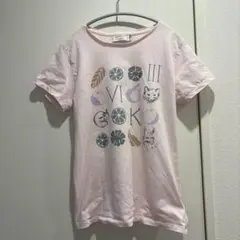 【美品✨】メゾンキツネ　Tシャツ　レディース　ベビーピンク　Sのサムネイル