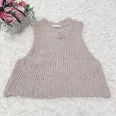 135 ビューティー＆ユース ニットベスト ノースリーブトップス シンプル 無地