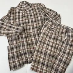 cantwo.ブラウン チェック柄 ジャケット パンツ セット