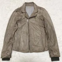 【希少】ジャーナルスタンダード　レザージャケット　ラム　ライダース　シープ　M