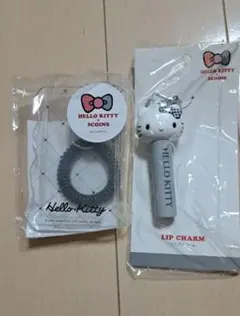 新品　スリーコインズ　ハローキティ　キティ　クリアパスケース リップチャーム