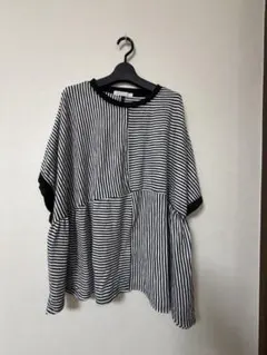 未使用AS KNOW AS ボーダー 半袖 Tシャツのサムネイル