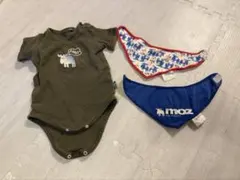 moz 半袖ロンパース　スタイ　セットのサムネイル