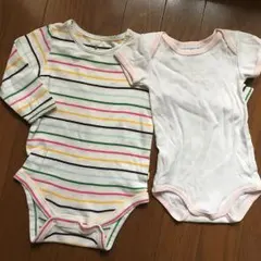 baby ロンパース 70 長袖&半袖2枚セット