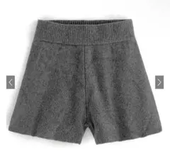 ニットショートパンツ［an1295］グレー