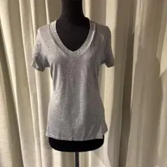 ディノス、グレー Vネック 半袖 TシャツLLのサムネイル