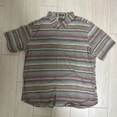 Eddie Bauer 半袖シャツ XL ストライプ
