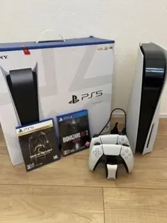 PlayStation 5 本体 + ゲーム2本 + コントローラー　✖️2