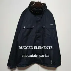 RUGGED ELEMENTS マウンテンパーカー 紺　ネイビー　L C86