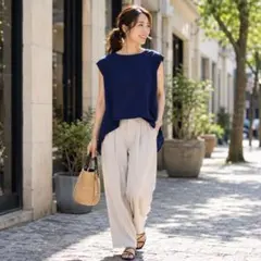 URBAN RESEARCH DOORS 半袖Tシャツ ネイビー Mのサムネイル