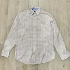 NAUTICA 長袖シャツ チェック柄 ボタンダウン 古着　開襟シャツのサムネイル