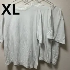 ユニクロ エアリズムコットンオーバーサイズTシャツ ホワイト XL 5分袖