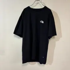 THE NORTH FACE ロゴTシャツ 黒 XL105 古着
