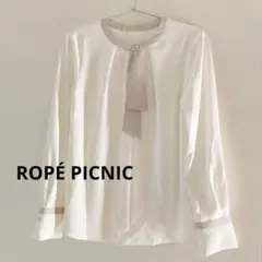 ROPÉ PICNIC バイカラー ボウタイ ブラウス 38のサムネイル