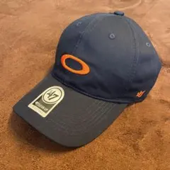 オークリー キャップ【ネイビー/オレンジ】　男女兼用 フリーサイズ 帽子