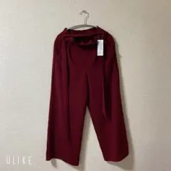 【K&G international】レディース パンツ ボトム ワインレッド