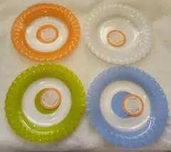 PIREX パイレックス カラフルジョイ 4枚 岩城硝子 日本製 新品未使用品