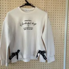 CHEER GIRL クリーム色 トレーナー