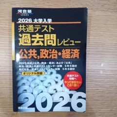 2026 大学入学 共通テスト 過去問レビュー　公共、政治・経済　河合塾