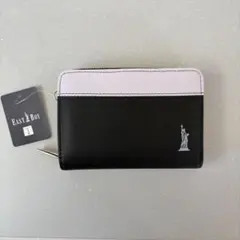 【新品未使用】EAST BOY 二つ折り財布 黒/ピンクのサムネイル