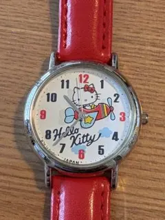 Hello Kitty アナログ腕時計 赤