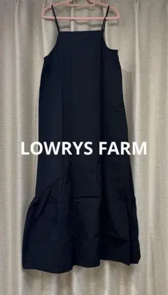 LOWRYS FARM ブラックキャミワンピース レイヤード