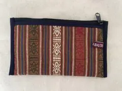 【ブータン】エスニック柄 ポーチ　made in Bhutanのサムネイル