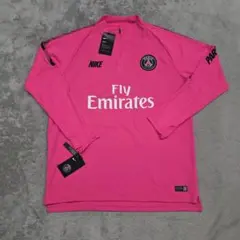 NIKE　パリサンジェルマン　トレーニングトップ　XL　ピンク　裏起毛　ナイキ