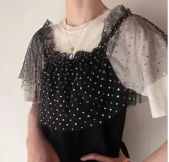 80s グリッター　ラメ　トップスのサムネイル