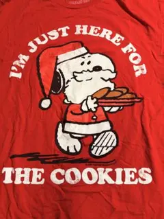 PEANUTS スヌーピー クリスマス Tシャツ レッドのサムネイル