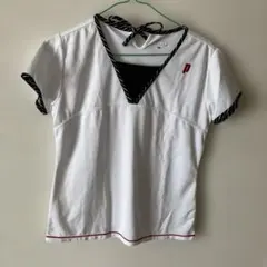 Prince テニスウェア L ホワイト/ブラック