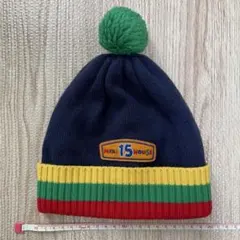 ミキハウス MIKI HOUSE ニット帽 ポンポン付き 15周年記念？