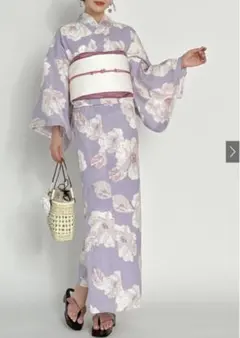 GRL 浴衣 帯セット ラベンダー 花柄のサムネイル
