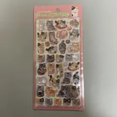 【正規品、新品未開封品】和柄　猫　ボンボンドロップシール