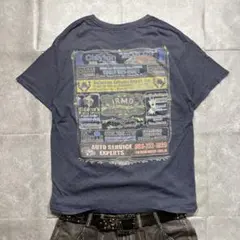 Y2K 00s archive短丈グラフィックフェードTシャツBMW c-boy