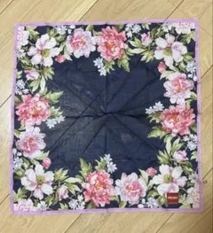 【新品】KENZO ハンカチ 花柄 ピンク　芍薬　ピオニーのサムネイル