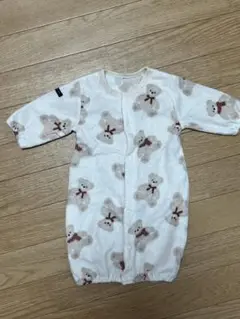 クマさん総柄ロンパース