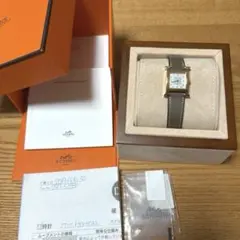 HERMESエルメス Hウォッチ ミニ ダイヤ ゴールドエトゥープのサムネイル